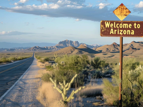 Arizona desert road