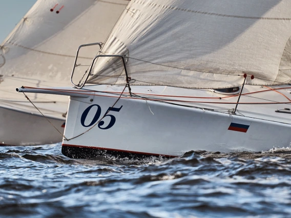 Sail boat ocean