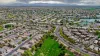 Suburbs aerial view